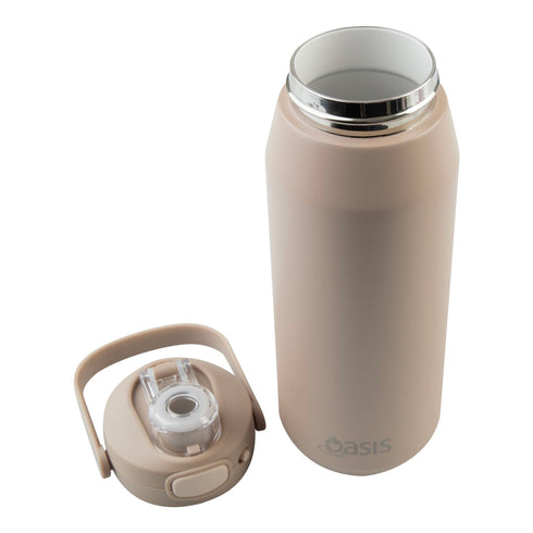 Oasis Ceramic S/S Triple Wall Capri Quick Release Drink Bottle Cap Only - Alabaster